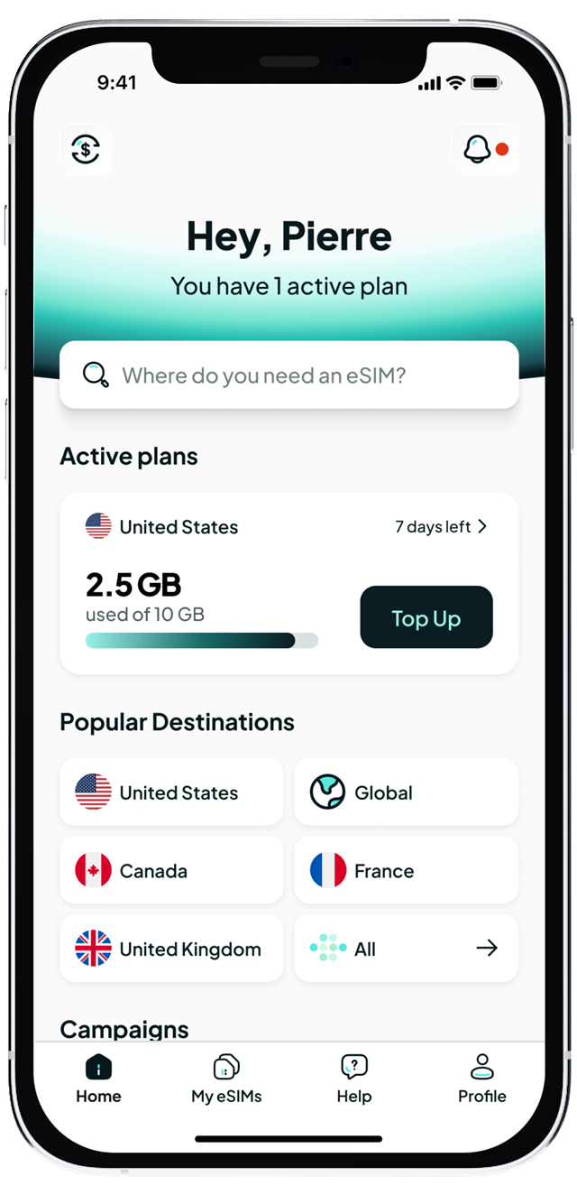 Rowm home screen with one active plan
